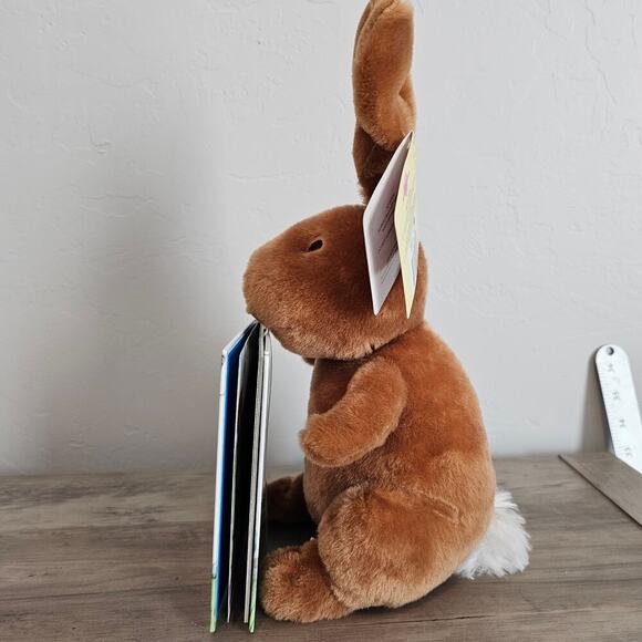 Kohl's Cares Bunny We're Going on an Egg Hunt and Book Stuffed Animal 12" Easter - Picture 7 of 8